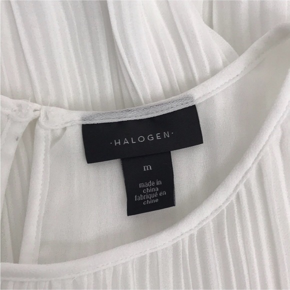 Halogen medium white cleated sleeveless top - Picture 11 of 14